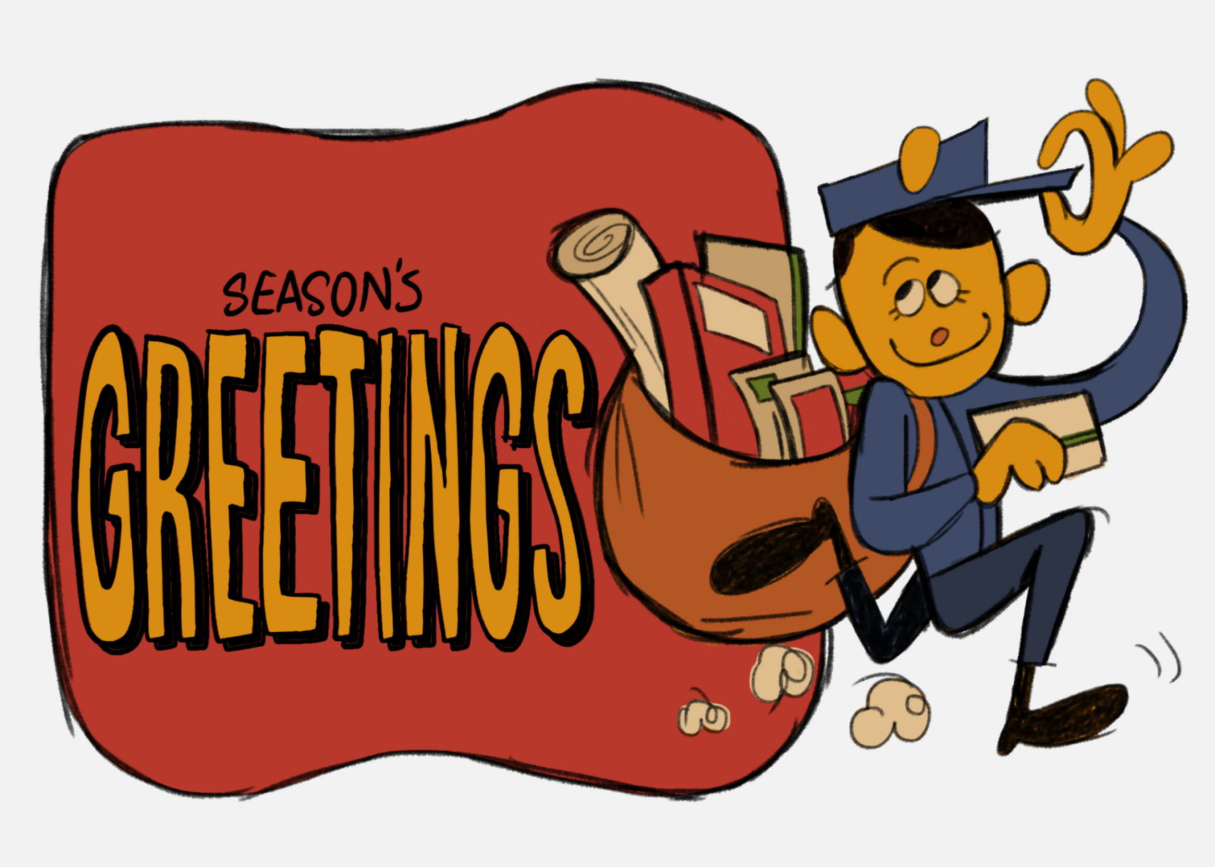 Holidays hellos with letters from those you know